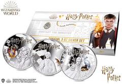 New Harry Potter Sliver Coin Set Limited Edition 1000